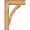 Ekena Millwork Thorton Block Rough Sawn Bracket w/ Offset Brace, Western Red Cedar, 8"W x 28"D x 40"H BKT0806X28X40THR05RWR - alternate 4